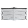 vidaXL Garden Raised Bed Silver Galvanized Steel Large Durable