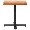 vidaXL Bistro Table Natural Acacia Wood, Black Solid Acacia wood, Iron