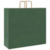 vidaXL Paper Bags 250 pcs with Handles Green 54x15x49 cm