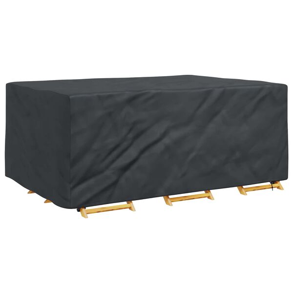 vidaXL Furniture Cover Plain Black 82.68 x 51.18 x 27.56 in 210D