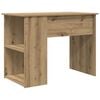 vidaXL Desk Artisan Oak Engineered Wood 39.4 x 21.7 x 29.5 in Shelving