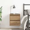vidaXL Wall-mounted Bedside Cabinet Artisan Oak Engineered Wood
