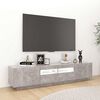 vidaXL TV Cabinet Concrete grey Engineered wood Large TV Cabinet