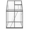 vidaXL Greenhouse Anthracite and Transparent Aluminum, polycarbonate (PC)
