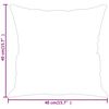 vidaXL Throw Pillow Light Gray Velvet (100% polyester) 16 x 16 in