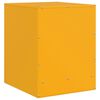 vidaXL Bedside Cabinet Mustard Yellow Cold-rolled Steel Small