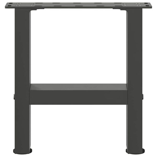 vidaXL Coffee Table Leg Set of 2 Anthracite Powder-coated steel Small