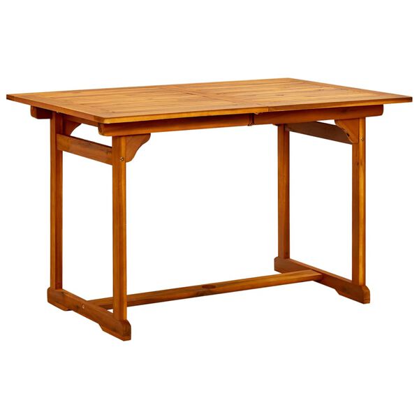 vidaXL Garden Table Solid acacia wood Medium Extendable Garden Table