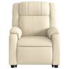 vidaXL Stand up Massage Recliner Chair Cream Fabric