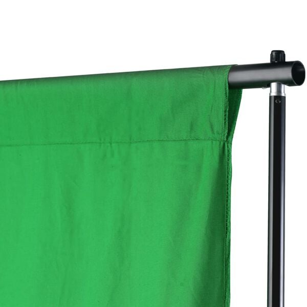 vidaXL Backdrop Support System 196.9"x118.1" Green