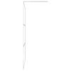 vidaXL Walk-in Shower Wall with Shelf Chrome 31.5"x76.8" ESG Glass&Aluminum