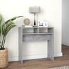 vidaXL Console Table Concrete grey Engineered wood Compact Console Table