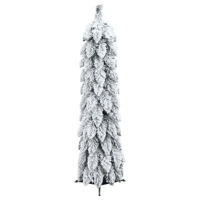 vidaXL Artificial Pre-lit Christmas Tree with 30 LEDs and Flocked Snow 23.6"