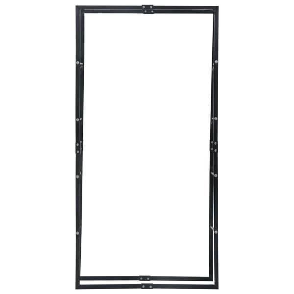 vidaXL Firewood Rack Black 39.4"x9.8"x78.7" Steel