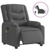 vidaXL Electric Massage Recliner Chair Dark gray