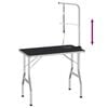 vidaXL Dog Grooming Table Black and Silver