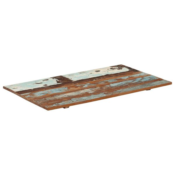 vidaXL Table Top Multicolor Solid reclaimed wood 23.6 x 39.4 in Durable