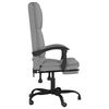 vidaXL Massage Office Chair Light gray Polyester (fabric), Metal, Plywood