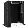 vidaxL Firewood Rack with Rain Cover 59.1"x31.5"x78.7" Galvanized Steel