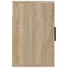 vidaXL Wall-mounted Bedside Cabinet Set of 2 Sonoma Oak Engineered wood