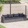 vidaXL Garden Sofa Set Set of 4 Grey