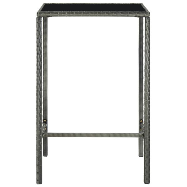 vidaXL Garden Bar Set Grey