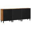 vidaXL Sideboard 3 pcs Brown 23.6" x 13" x 29.5" Solid Acacia wood