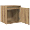 vidaXL Wall-mounted Bedside Cabinet Artisan Oak Engineered wood