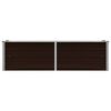 vidaXL Raised Bed Brown Galvanized steel 63x15.7x17.7 in