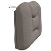 vidaXL Headboard Cushion Taupe 100% Polyester 31.5 in x 18.9 in