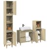 vidaXL Bathroom Furniture Set Sonoma Oak Engineered Wood Large