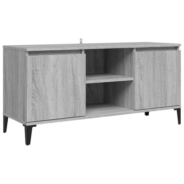 vidaXL TV Cabinet Grey Sonoma Engineered wood TV Cabinet Rectangular