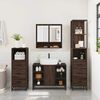 vidaXL Bathroom Furniture Set Brown Oak Engineered wood, Metal