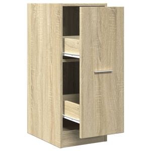 vidaXL Apothecary Cabinet Sonoma oak Engineered wood Compact