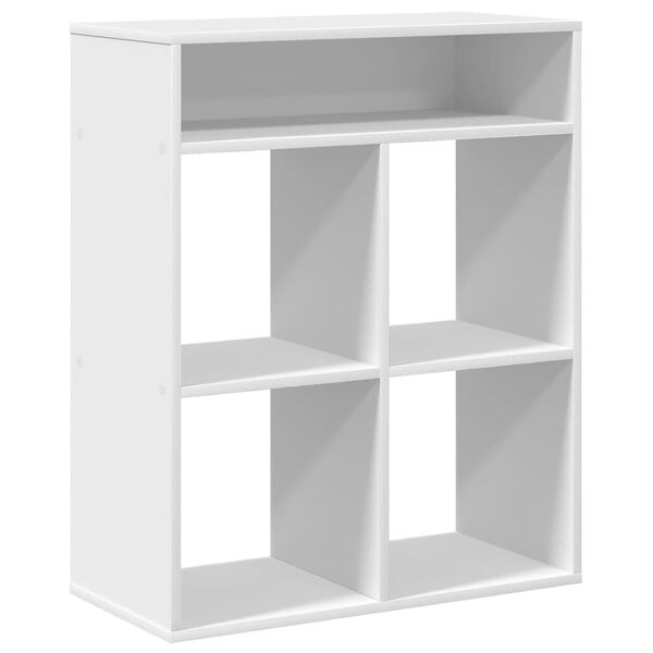 vidaXL Book Cabinet White Engineered Wood 26 x 12 x 31.5 in Book Cabinet