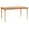 vidaXL Batavia Table Solid Teak Wood 59.1 x 35.4 x 29.5 in Durable