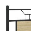 vidaXL Bed Frame Sonoma Oak Engineered wood and steel Double Bed Frame