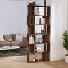 vidaXL Book Cabinet Brown Oak Engineered Wood Large Book Cabinet