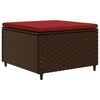 vidaXL Patio Lounge Set Brown