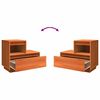 vidaXL Bedside Cabinet Wax brown 60 x 34 x 51 cm Solid pinewood