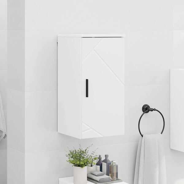 vidaXL Bathroom Cabinet Wall-mounted White 11.81 x 12.40 x 24.02 in