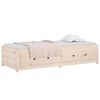 vidaXL Day Bed Natural Pine Solid Pine Wood Twin