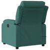 vidaXL Electric Massage Recliner Chair Dark Green Fabric Medium