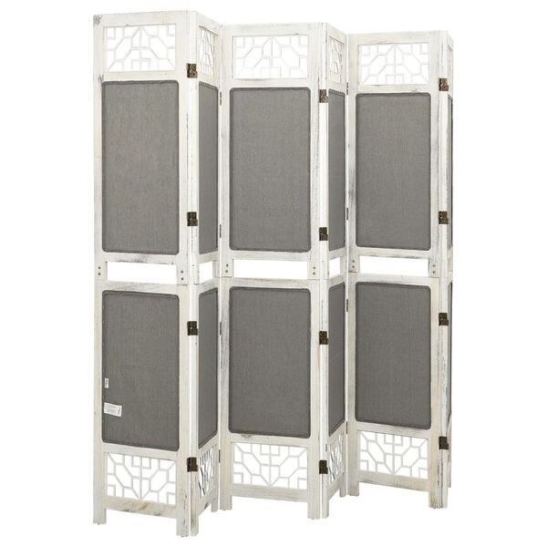 vidaXL 6-Panel Room Divider Grey 82.7x65.0" Fabric