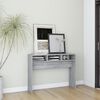 vidaXL Console Table Grey Sonoma Engineered wood Medium Console Table