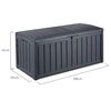 Keter Garden Storage Box Anthracite Resin Large Storage Box