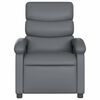 vidaXL Electric Recliner Chair Gray Faux leather, Metal, Plywood Standard
