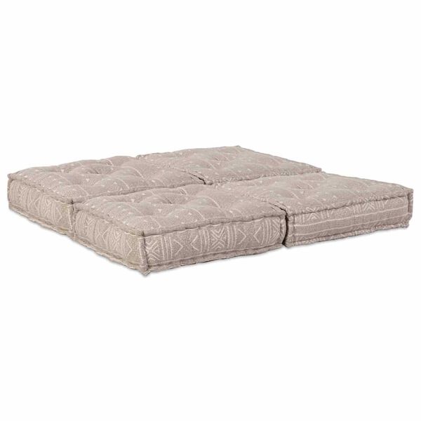 vidaXL Modular Sofa 2 pcs Light Brown 55.12 x 27.56 x 14.17 in Fabric