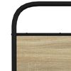 vidaXL Bed Frame Sonoma Oak Steel, Engineered Wood Full Durable