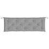 vidaXL Garden Bench Cushion Grey Oxford fabric (100% polyester) Standard